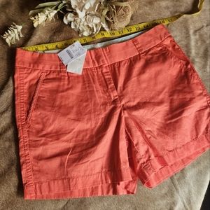 J. Crew Coral Chino Broken-in shorts 6